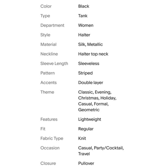 WHITE HOUSE BLACK MARKET Womens 0 XS Shimmer Silk Metallic Halter Tank Top - Picture 11 of 11